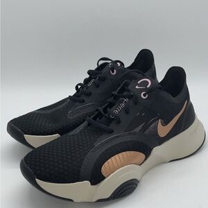 Nike Women's Black and Copper Athletic Shoes
